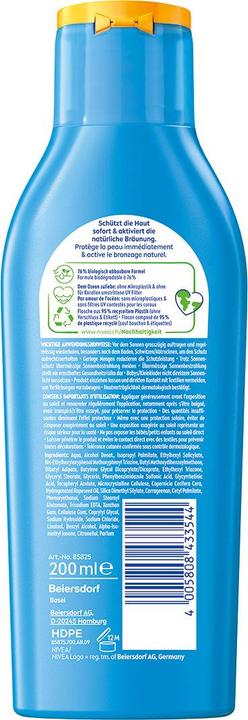 Actual product image NIVEA Sun Protect & Bronze Sun Lotion (Sun lotion, SPF 30, 200 ml, 230 g)