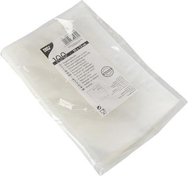 Actual product image Papstar Vacuum bag, dimensions: (W)130 x (H)200 mm transparent sealed edge bags, thickness: 90 my (100 x)