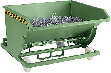 Immagine prodotto eurokraft pro Contenitore ribaltabile per trucioli, con ruote in poliammide (500 l)