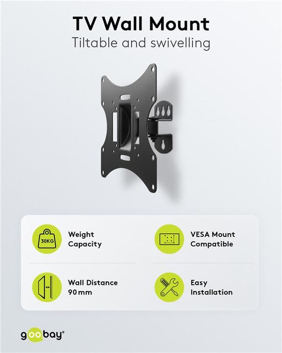 Actual product image Goobay EasyFlex M (Wall, 42", 30 kg)