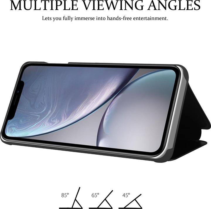Actual product image Cadorabo Book Smart View Mirror Cover (Apple iPhone XR)