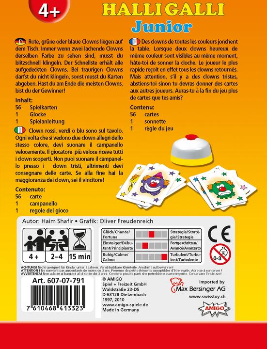 Immagine prodotto Amigo Halli Galli Junior (Tedesco, Francese, Italiano)