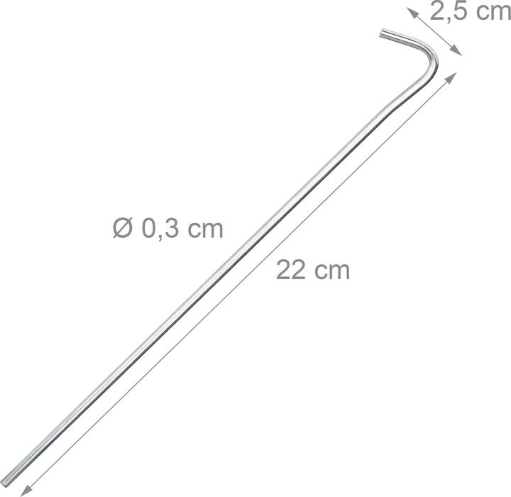 Actual product image Relaxdays 100x tent pegs