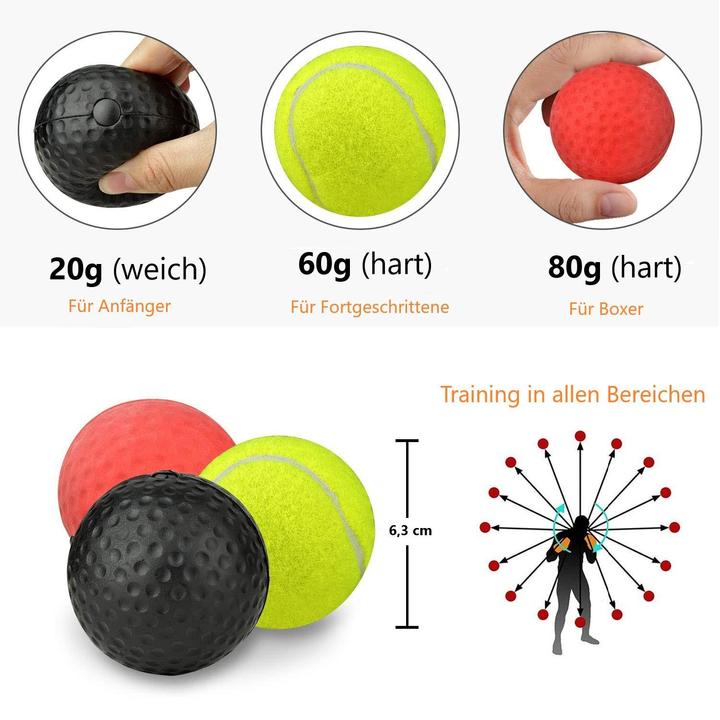 Immagine prodotto Spartanhub Set di palline riflettenti per la boxe
