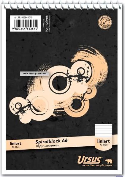 Produktbild Ursus Spiralblock (A6, Liniert)