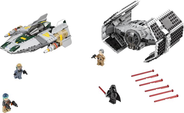 Actual product image LEGO Star Wars Vader's TIE Advanced vs. A-Wing Starfigh (75150, LEGO Star Wars)