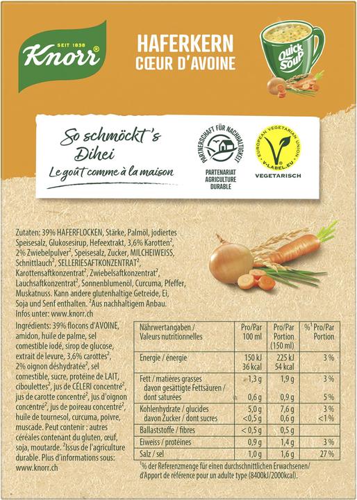 Immagine prodotto Knorr Zuppa veloce di chicchi d'avena