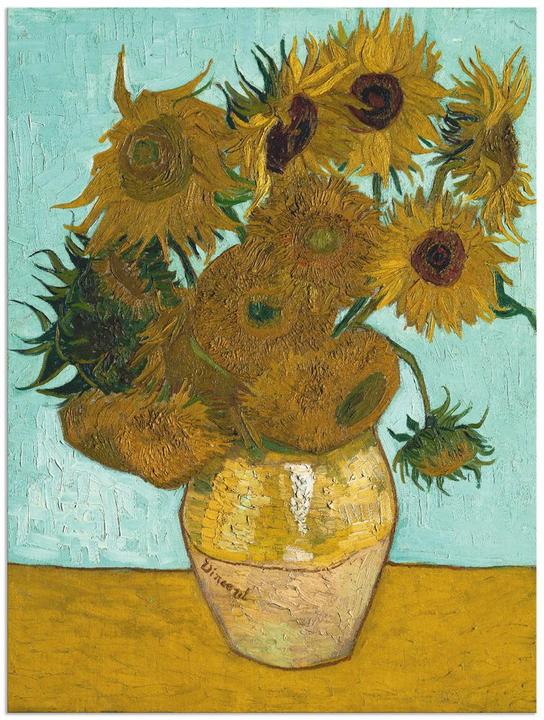 Artland Vase mit Sonnenblumen. 1888 T7LG (45 x 60 cm)