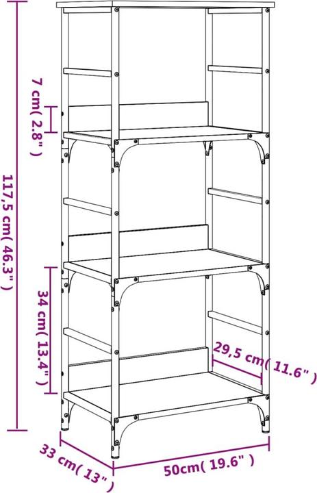 Actual product image VidaXL Ford (50 x 33 x 117.5 cm)