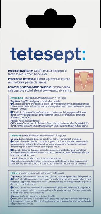 Actual product image Tetesept Plantar wart plaster (12 x)