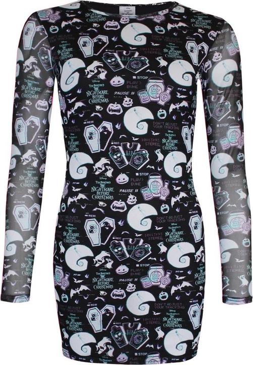 Actual product image Dick Smith Womens/Ladies Glitch Mesh All-Over Print Bodycon Dress (M)