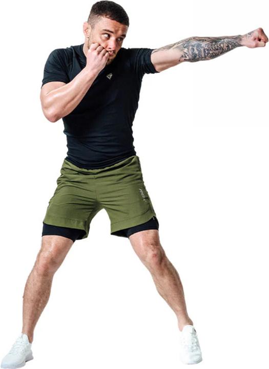 Actual product image Rdx MMA Shorts T16 Army Green/Black-S (S)