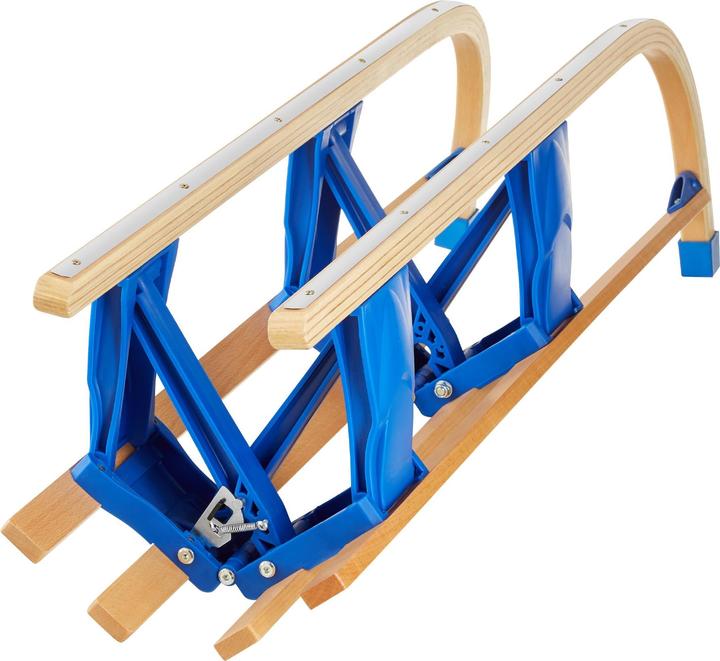 Immagine prodotto tectake Holzschlitten Vivian, klappbar mit Rückenlehne und Zugseil