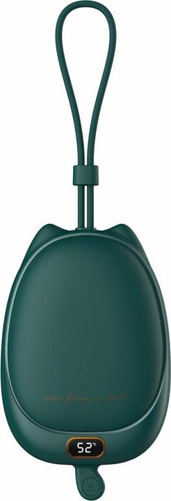 Apfelkiste USB Powerbank Ladegerät + Handwärmer - Dunkelgrün