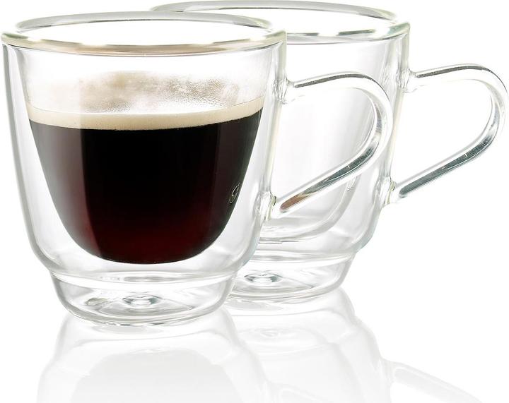 Immagine prodotto Cucina di Modena Tazze da espresso in vetro a doppia parete, set di 2 (50 ml, 1 x)