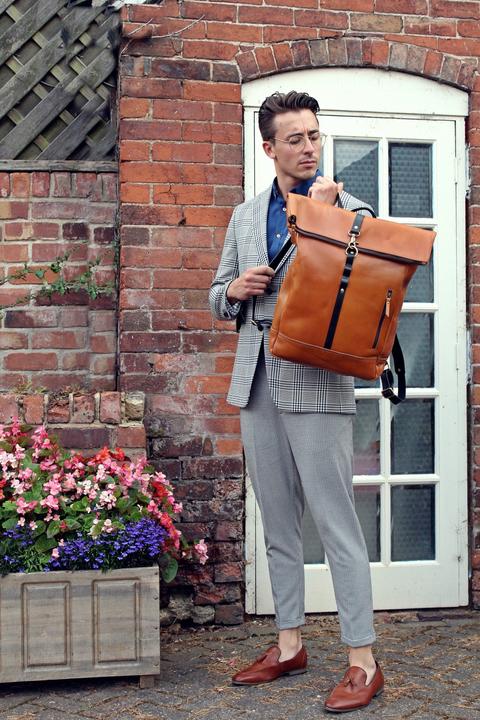 Only-Bags.Store Handmade Echtleder Rucksack, Rucksack, Laptop Schulter Vintage Reisetasche, Weihnachtsgeschenk