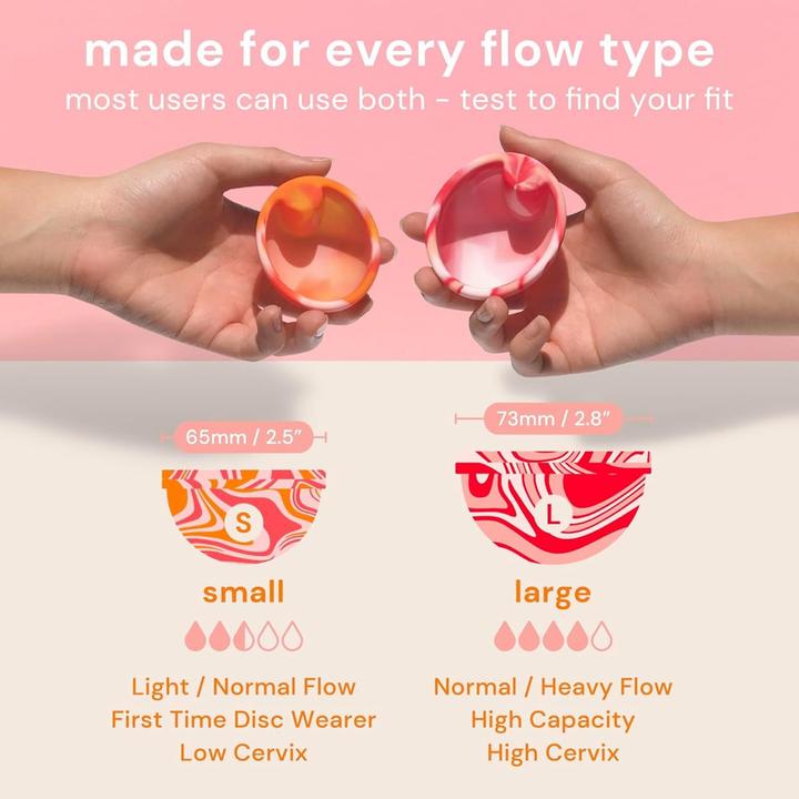 Produktbild Bodyotics Wiederverwendbares Menstruationsscheiben-Set (S, L)