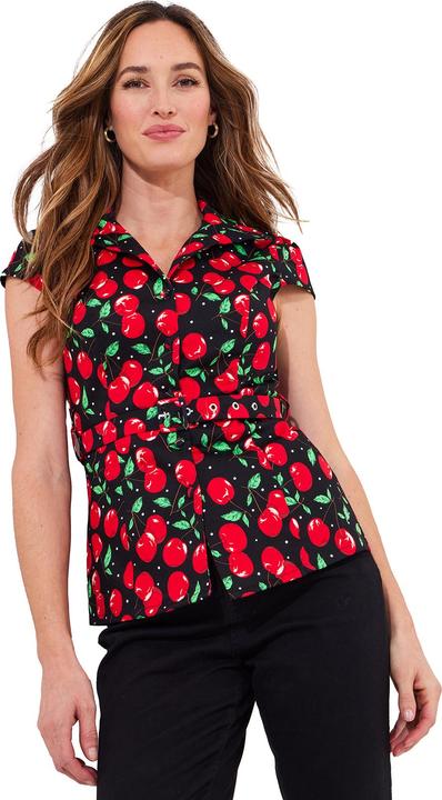 Joe Browns Cherry Vintage Belted Top