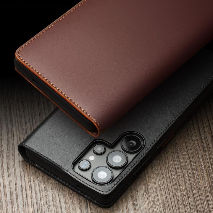 Produktbild QiAlino Hülle Flip Matt Wallet (Samsung Galaxy S25 Ultra)
