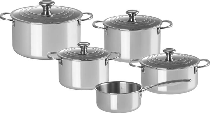 Produktbild Le Creuset 3-Ply Plus 5Tlg. Topfset (Pfannenset + Topfset, Edelstahl)