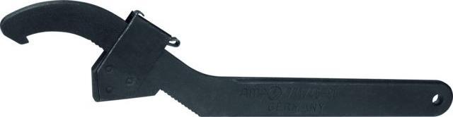 Produktbild Amf Verstellbarer Hakenschlüssel mit Nase (90 mm, 82 mm, 75 mm, 71 mm, 77 mm, 48 mm, 68 mm, 66 mm, 50 mm, 56 mm, 88 mm, 55 mm, 52 mm, 45 mm, 76 mm, 63 mm, 67 mm, 46 mm, 85 mm, 80 mm, 54 mm, 47 mm, 78 mm, 58 mm, 65 mm, 57 mm, 62 mm, 49 mm, 70 mm, 74 mm, 60 mm)