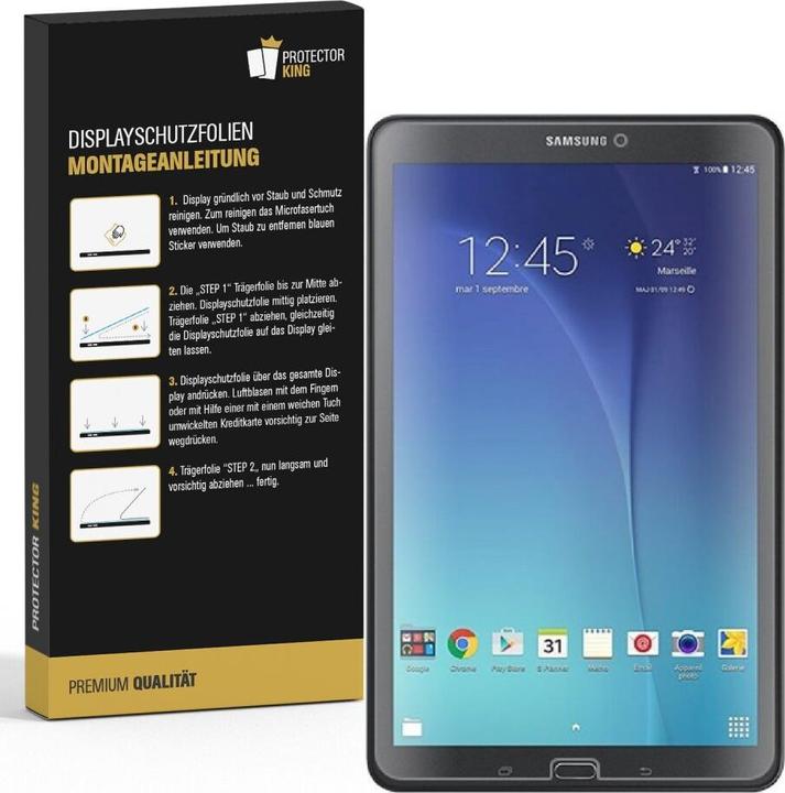 Produktbild Protectorking 6x Panzerfolie Anti-Shock HD Klar (6 Stück, Galaxy Tab E 9.6)