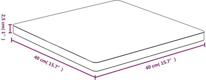 Actual product image VidaXL Weston (40 x 40 x 2,5 cm)