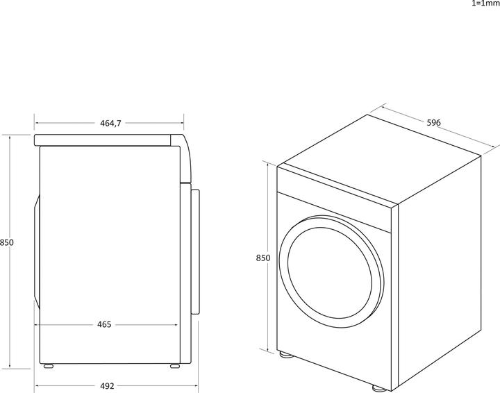 Actual product image Candy BCTD 1TE-S (7 kg, Left)