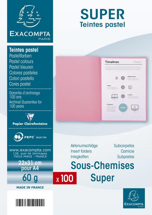 Produktbild Exacompta Sammelmappen - Aktendeckel (A4, 100 x)