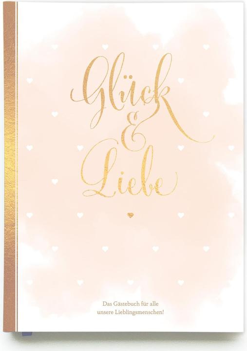 Produktbild Gästebuch Hochzeit in Gold| Hochzeitsbuch für Gäste mit Gold-Veredelung | Hardcover, 128 Seiten (Deutsch, Sophie Heisenberg, 2020)