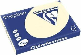 Actual product image Clairalfa Multifunctional paper Troph'e, A3, 120 gsm, sand (120 g/m², 250 x, A3)