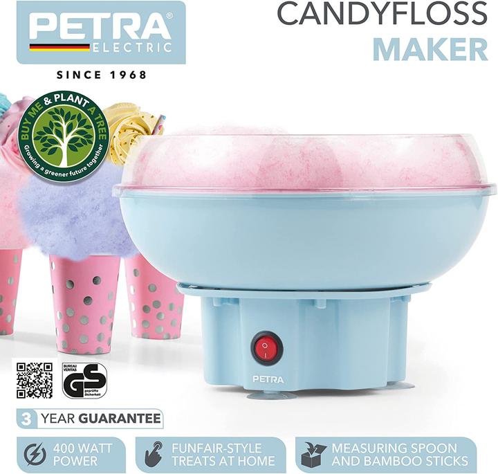 Actual product image Petra Cotton Candy Machines incl. Measuring Spoon and 50 Wooden Sticks