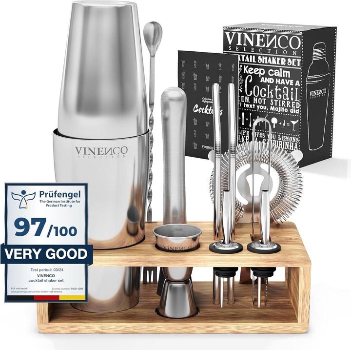 Actual product image Vinenco Boston Cocktail Shaker Set (Cocktail set)