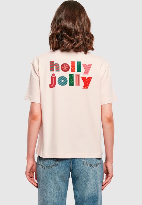 Immagine prodotto Merchcode Maglietta donna Natale Holly Jolly Mood - 182345 (S)