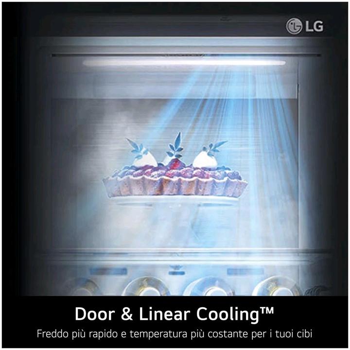 Immagine prodotto LG GSXE91EVAD Frigorifero Side-by-Side InstaView Door-in-Door, Classe D, 628L, Wi-Fi, Senza allaccio, U (628 l)