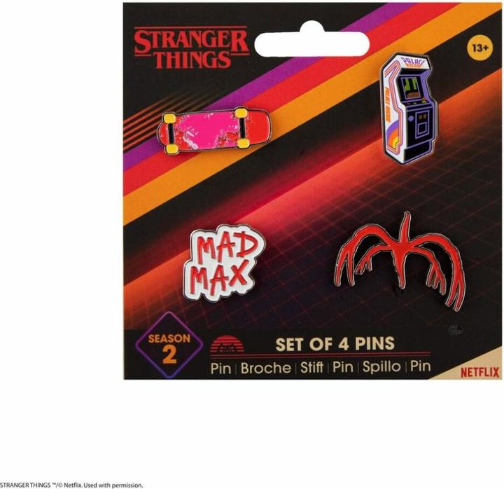 Produktbild Cinereplicas Stranger Things Ansteck-Pins 4er-Pack Season 2