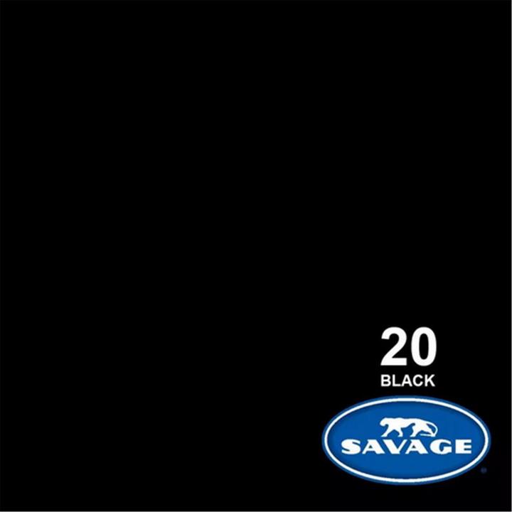 Actual product image Savage Background paper 2.18 x 11 m Black (218 cm, 1100 cm)