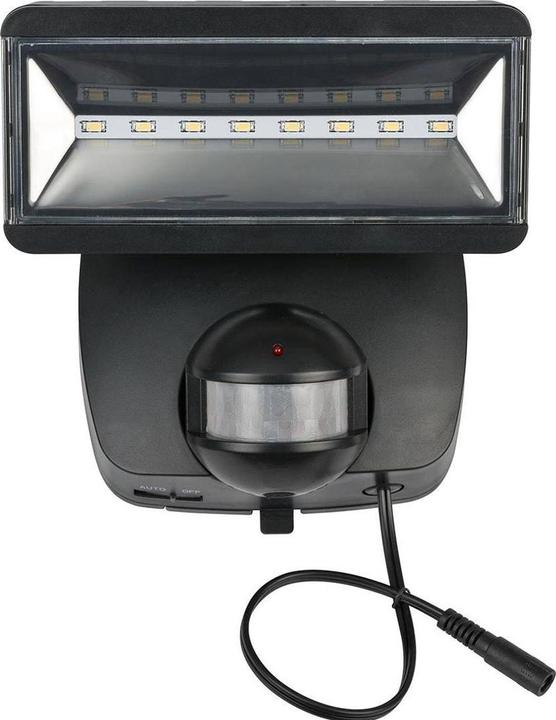 Actual product image Brennenstuhl Solar LED spotlight SOL 800 with infrared motion detector anthracite (400 lm, IP44)
