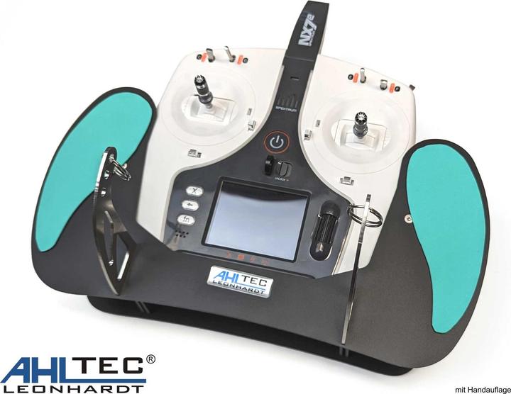Immagine prodotto AHLtec Console del trasmettitore Spektrum NX7e nera con staffa standard per la console del trasmettitore