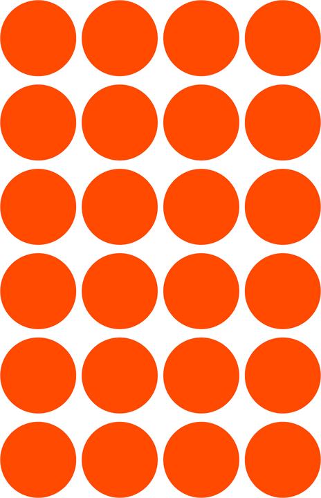 Actual product image Avery Marking dots luminous red