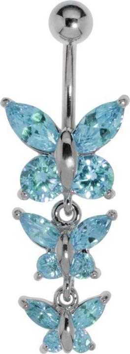 Bijouteria Bauchpiercing (Edelstahl, Messing, Kristall)