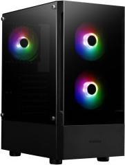 Actual product image Gamdias Boitier Moyen Tour ATX Argus E3 v2 RGB avec panneau vitré (Noir) (ATX)