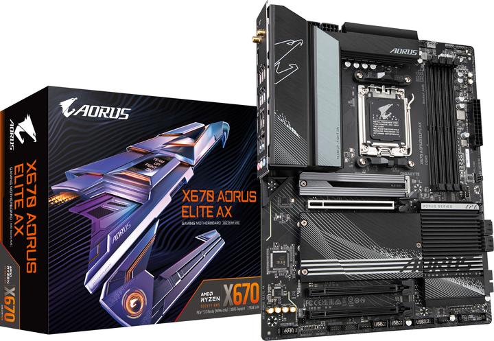 Actual product image Gigabyte GIGA X670 AORUS ELITE AX AM5/DDR5/ATX (AM5, AMD X670, ATX)
