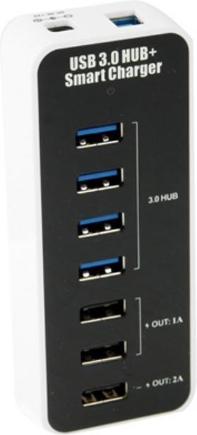 Produktbild Techly IUSB3-TLYBV7 (USB-C, 7 Ports)