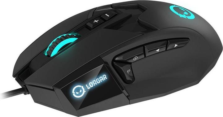 Actual product image Lorgar Stricter 579, gaming mouse, 9 programmable buttons, Pixart PMW3336 sensor, DPI up to 12 000 (Cable)