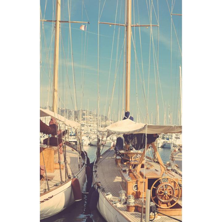 Produktbild Trenddeko Segelschiffe im Hafen (192 x 260 cm)
