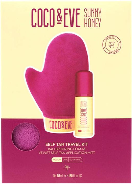 Coco & Eve Self Tan Travel Kit Medium (Selbstbräunungsschaum, 50 ml)