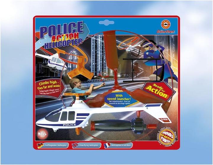 Produktbild Günther Flugspiele Freiflugmodell Police Hubschra