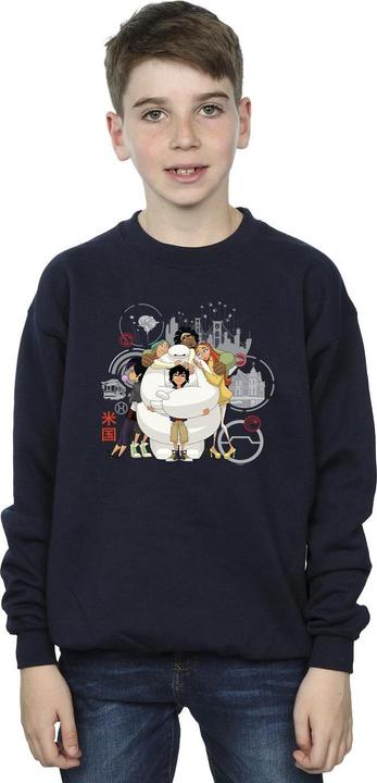 Immagine prodotto Disney Big Hero 6 Baymax Group Hug Felpa Ragazzi (140, 146)