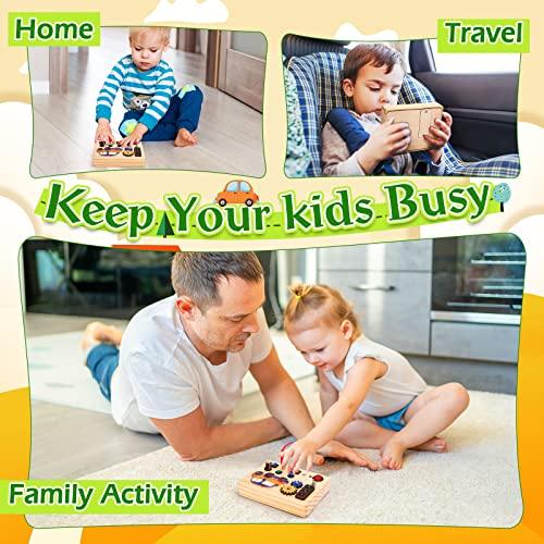 Actual product image Activity Board Busy Board Car Light Switch Toy, Baby Wooden Sensory Toy